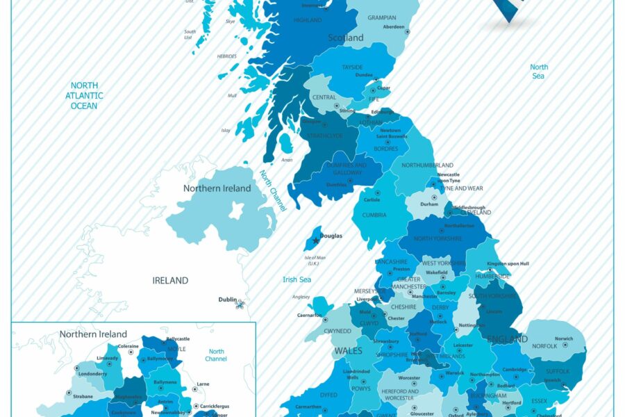 List UK LinkedIn Locations by Region