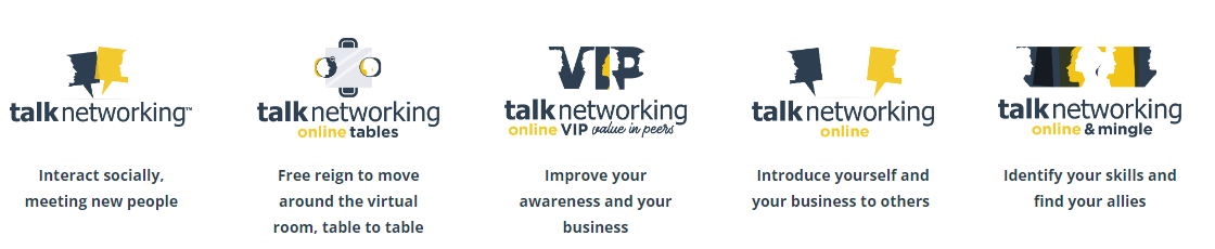 List of talk networking formats