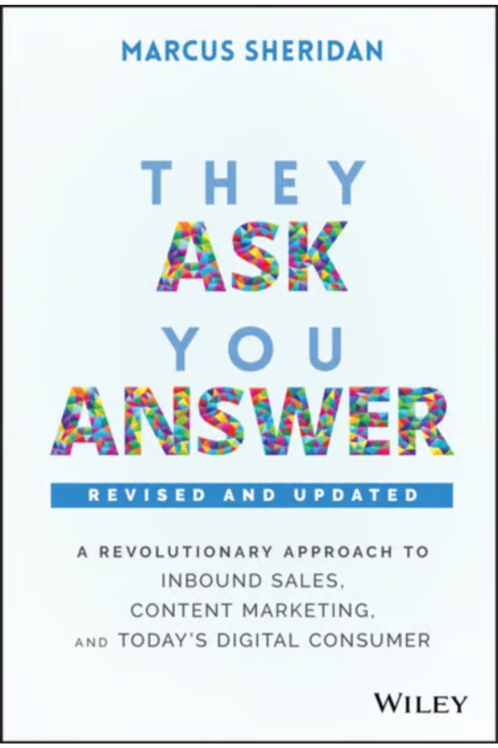 Cover of they ask you answer book by Marcus Sheridan