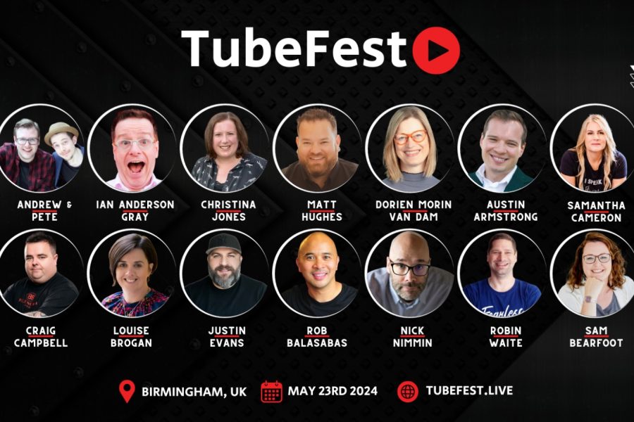 Pictures of all the speakers at TubeFest 24